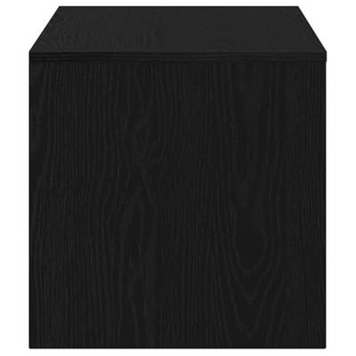 Tv-meubel 100x40x40 cm spaanplaat zwart eikenkleurig