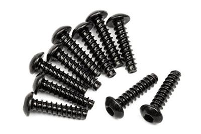 HPI/TT Schroefsnijder met platte kop M3 x 12 mm (zeskant hol, 10 vellen)
