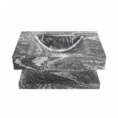 MONDIAZ ALAN-DLUX 70cm planchet Lava. Vrijhangende wastafel CLOUD midden zonder kraangat, kleur Lava. MONDIAZ ALAN-DLUX 70cm planchet Lava. Vrijhangende wastafel CLOUD midden zonder kraangat, kleur Lava.