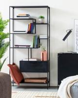 Kave Home Wandrek 'Shantay' Zwart metaal, 168 x 80cm - thumbnail