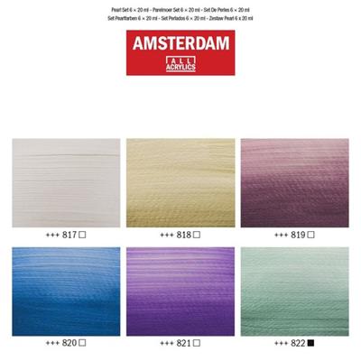 Bruynzeel Amsterdam standard series acrylverf parelmoer set 20ml, 6dlg. - thumbnail