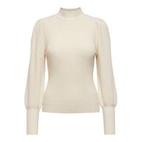 Only Onlkatia L/s Highneck Pullover Knt Noos Trui Whitecap Gray W. Melange - thumbnail