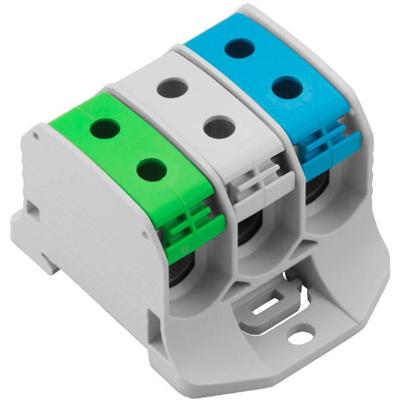 Weidmüller 2502640000 Doorgangsklem 56.60 mm Schroeven Grijs, Blauw, Groen 3 stuk(s)