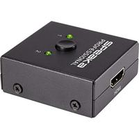 SpeaKa Professional SP-7141056 2 poorten HDMI-switch Bidirectioneel bruikbaar 3840 x 2160 Pixel - thumbnail