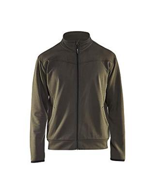 Blåkläder Service Sweatshirt met rits 33622526 | Groen/Zwart | Maat XXL - 7330509550625