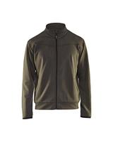 Blåkläder Service Sweatshirt met rits 33622526 | Groen/Zwart | Maat XXL - 7330509550625 - thumbnail