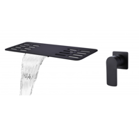 Best Design Planchet Waterval A-Line Emotie Inbouw Mengkraan Mat Zwart - thumbnail