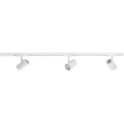 Highlight Railsysteem Trackline 100 cm + 3 cilinder spots wit Highlight Railsysteem Trackline 100 cm + 3 cilinder spots wit