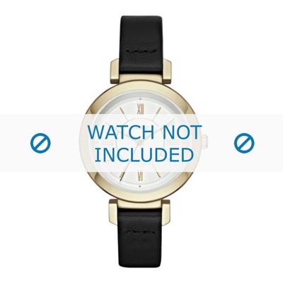 Horlogeband DKNY NY2587 Leder Zwart 12mm