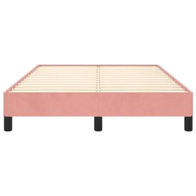 Bedframe fluweel roze 120x200 cm