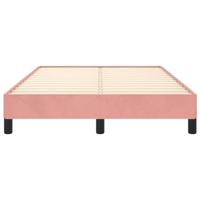 Bedframe fluweel roze 120x200 cm - thumbnail