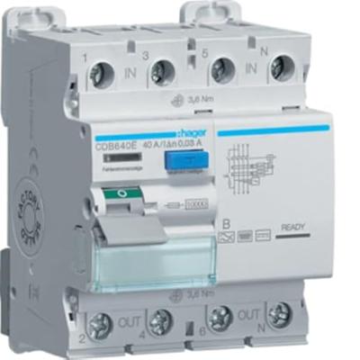Hager CDB640E CDB640E Aardlekschakelaar 40 A 230 V, 400 V Hager CDB640E CDB640E Aardlekschakelaar 40 A 230 V, 400 V
