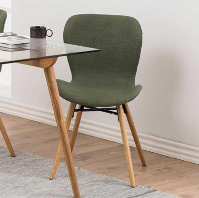 Bendt Eetkamerstoel 'Olle', kleur Groen Bendt Eetkamerstoel 'Olle', kleur Groen
