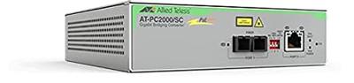 AT-PC2000/SC-960 | PoE Media Converter 1000SX-SC to 10/100/1000T POE+,550 mt