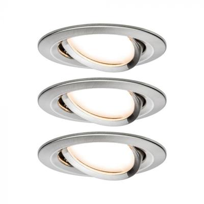 Paulmann 93447 Nova Inbouwlamp Set van 3 stuks LED LED 18 W IJzer (geborsteld) Paulmann 93447 Nova Inbouwlamp Set van 3 stuks LED LED 18 W IJzer (geborsteld)