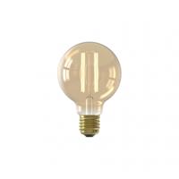 Calex LED volglas LangFilament Globelamp 220-240V 3.5W 250lm E27 G80, Goud 2100K Dimbaar - thumbnail