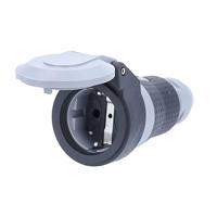 AS Schwabe 62242 Koppeling met randaarde Kunststof 230 V Grijs IP54 - thumbnail