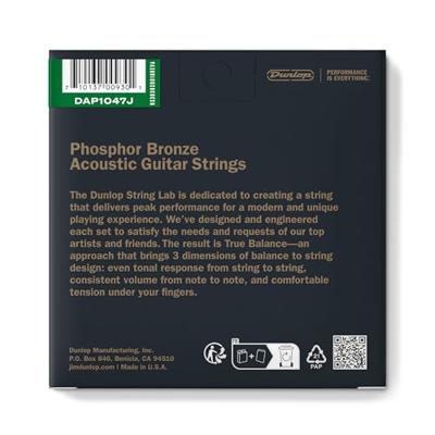 Dunlop DAP1047J Phosphor Bronze Light 10-47 12-string snarenset Dunlop DAP1047J Phosphor Bronze Light 10-47 12-string snarenset