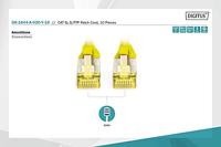 Digitus DK-1644-A-020-Y-10 RJ45 Netwerkkabel, patchkabel CAT 6A S/FTP 2.00 m Geel 1 stuk(s) - thumbnail