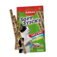 Sanal Soft Sticks lam & rijst 3 x 20g - thumbnail