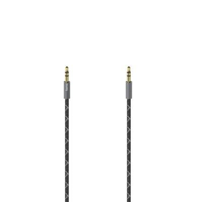 Hama Audiokabel, 3,5mm jack - 3,5mm jack, stereo, metaal, verguld, 1,5 m Mini jack kabel Hama Audiokabel, 3,5mm jack - 3,5mm jack, stereo, metaal, verguld, 1,5 m Mini jack kabel