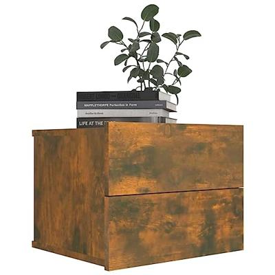 Nachtkastjes 2 st 40x30x30 cm bewerkt hout gerookt eikenkleurig Nachtkastjes 2 st 40x30x30 cm bewerkt hout gerookt eikenkleurig
