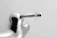 Inbouw Wastafelmengkraan Sapho Kirké 1-hendel Kristal Retro Uitloop Gebogen 20 cm Chroom - thumbnail