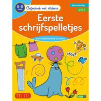Deltas Oefenboek met stickers - eerste schrijfspelletjes (5-6 jaar) - thumbnail