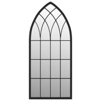 Spiegel 100x45 cm ijzer zwart - thumbnail