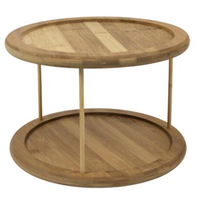 Etagere bamboe Ø26x18cm