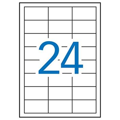 Apli afneembare witte etiketten ft 64,6 x 33,8 mm (b x h), 2.400 stuks, 24 per blad (3056)