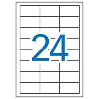 Apli afneembare witte etiketten ft 64,6 x 33,8 mm (b x h), 2.400 stuks, 24 per blad (3056) - thumbnail