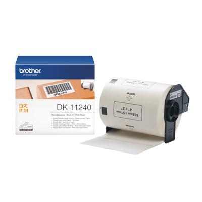Brother DK-11240 Rol met etiketten 102 x 51 mm Papier Wit 600 stuk(s) Permanent hechtend DK11240 Verzendetiketten Brother DK-11240 Rol met etiketten 102 x 51 mm Papier Wit 600 stuk(s) Permanent hechtend DK11240 Verzendetiketten