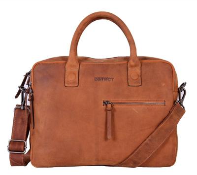 DSTRCT Wall Street Bravo laptoptas 15,6 inch -Cognac