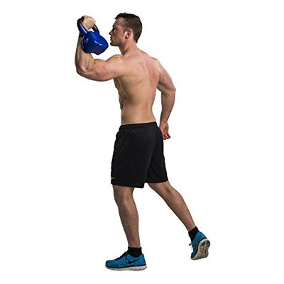 Tunturi Vinyl Kettlebell l 12KG l blauw