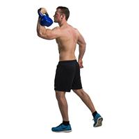 Tunturi Vinyl Kettlebell l 12KG l blauw - thumbnail