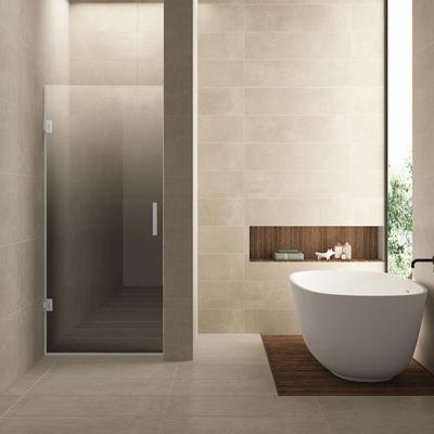 Glas Voor Nisdeur Links Wiesbaden Less 80x200 cm 8 mm Nano Spiegelrook- naar Helder Glas