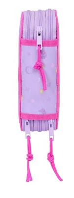 Driedubbele Pennenzak Unicorn Academy Lila 12,5 x 19,5 x 5,5 cm 37 Onderdelen