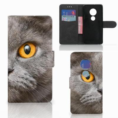 Telefoonhoesje | Met pasjeshouder | Motorola Moto G7 Play Britse Korthaar Telefoonhoesje | Met pasjeshouder | Motorola Moto G7 Play Britse Korthaar