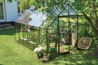 Tuinkas Qube 812, zwart, veiligheidsglas 3mm/1 Halls - Royal well - thumbnail