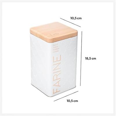 Multi-functionele Kist Nature Scandi Metaal Wit 1 Kg