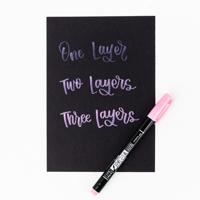 Tombow • brush pen fudenosuke pastel for black paper 6x - thumbnail