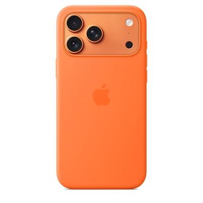 Apple iPhone 17 Pro Max - Siliconen hoesje met MagSafe - Oranje