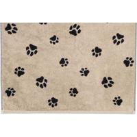 Cawö Cawo We love Dogs gemustert 6247 Badlaken 80x150 schwarz/beige - thumbnail