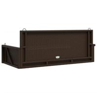 Schommelbank 119x56x48 cm poly rattan bruin - thumbnail