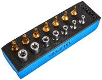 HAZET Gereedschapset - TORX® 163-251/14 - 1/4 inch (6,3 mm) vierkant hol - Buiten-TORX®-profiel, Binnen-TORX®-profiel - 14-delig - E4 - E11 - T10 - - thumbnail