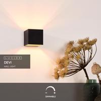 Lucide DEVI - Wandlamp - 1xG9 - Zwart - thumbnail