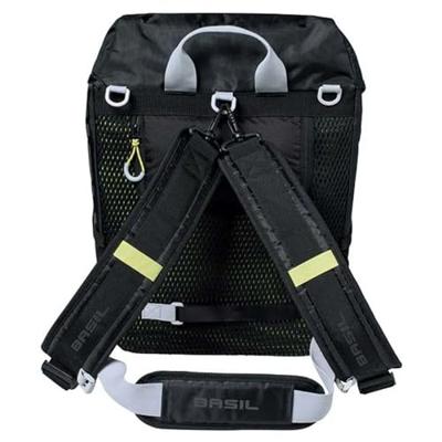 Basil miles daypack - sportieve fietstas - unisex - zwart/lime