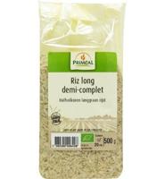 Primeal Halfvolkoren langgraan rijst bio 500 Gram - thumbnail