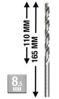 kwb 217085 HSS Spiraalboor 8.5 mm Gezamenlijke lengte 165 mm DIN 340 Cilinderschacht 1 stuk(s) - thumbnail